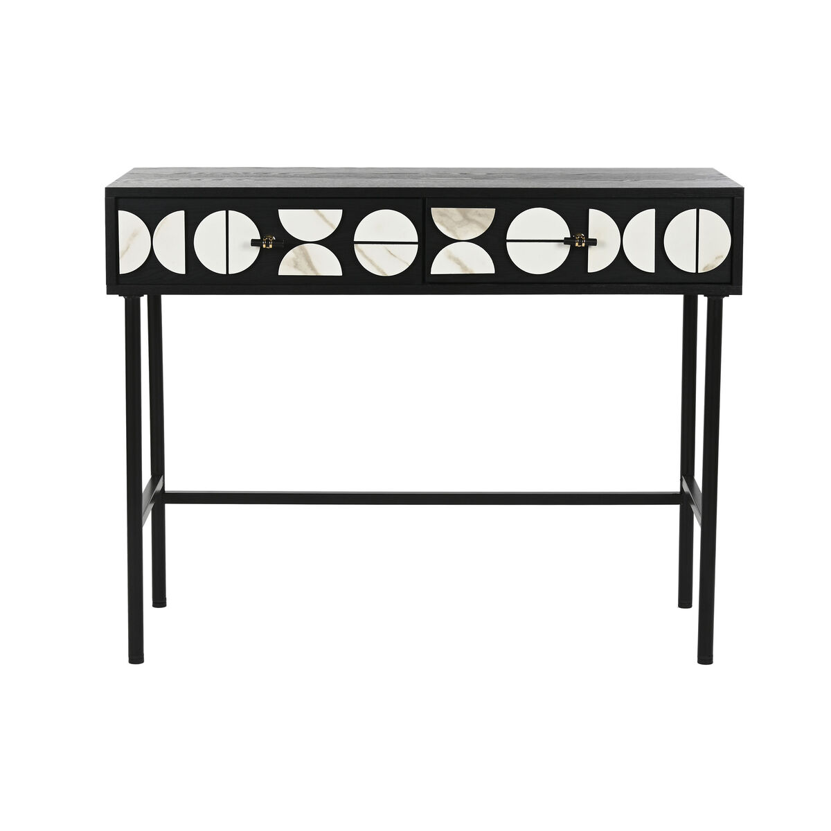 Konsol Home ESPRIT Vit Svart 100 x 40 x 77 cm - 7
