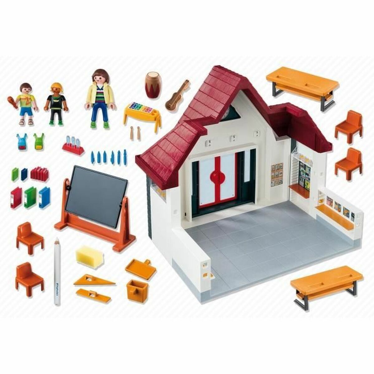Playset Playmobil 6865 - City Life - School with Classroom - 6