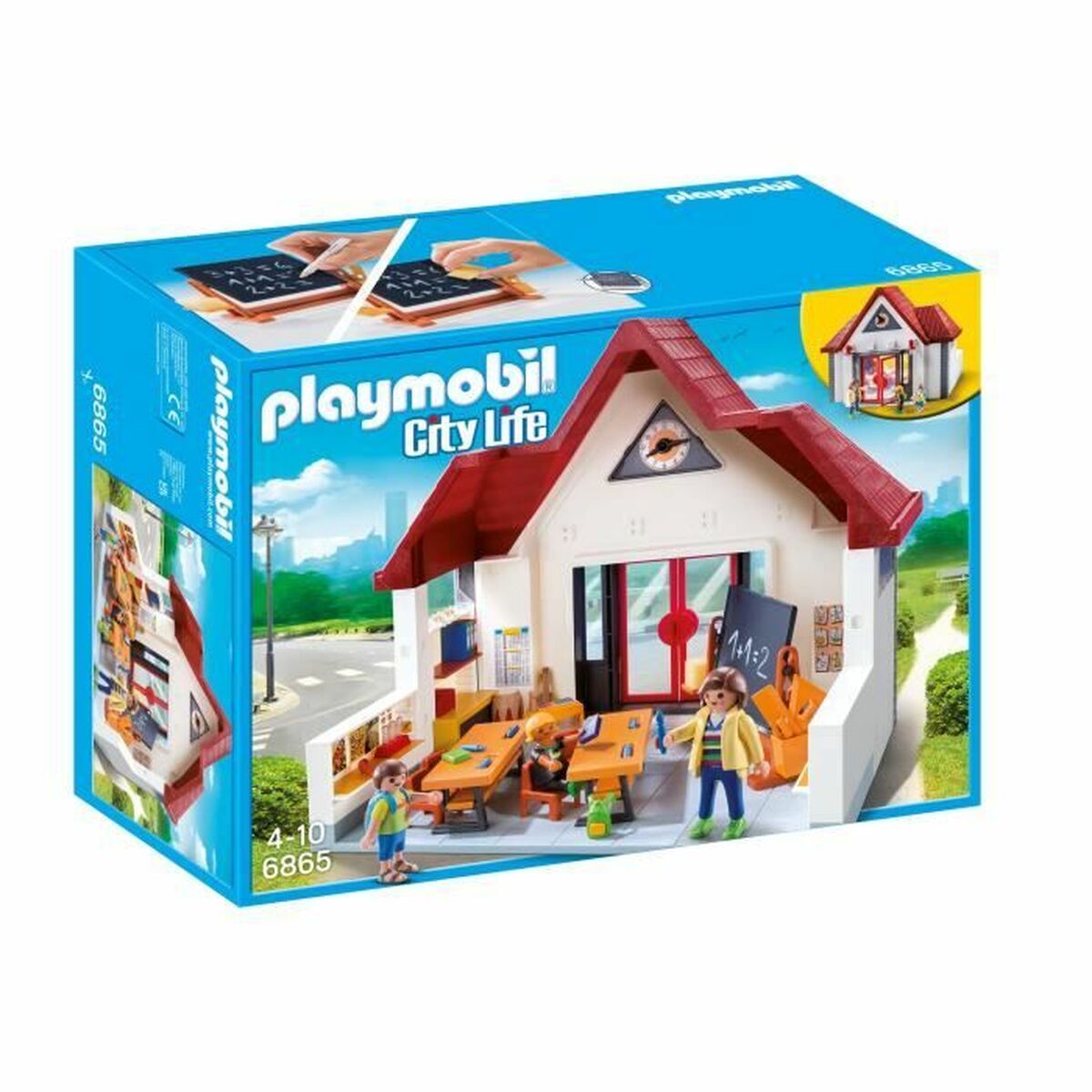 Playset Playmobil 6865 - City Life - School with Classroom - 4