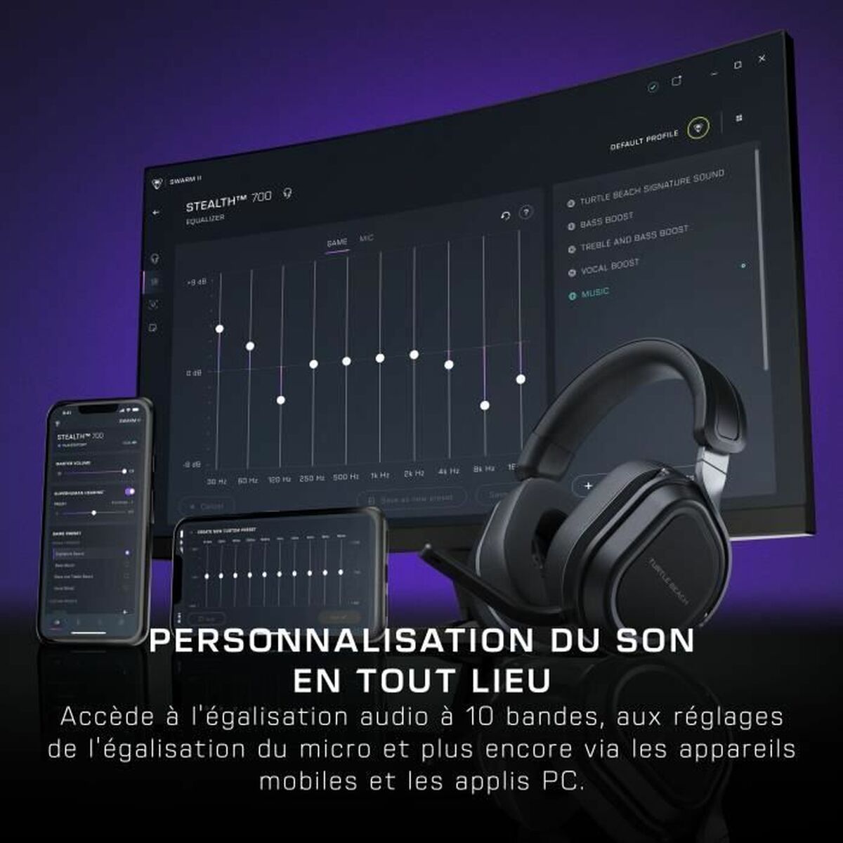 Hörlurar med Mikrofon Turtle Beach Stealth 700PC Svart - 5