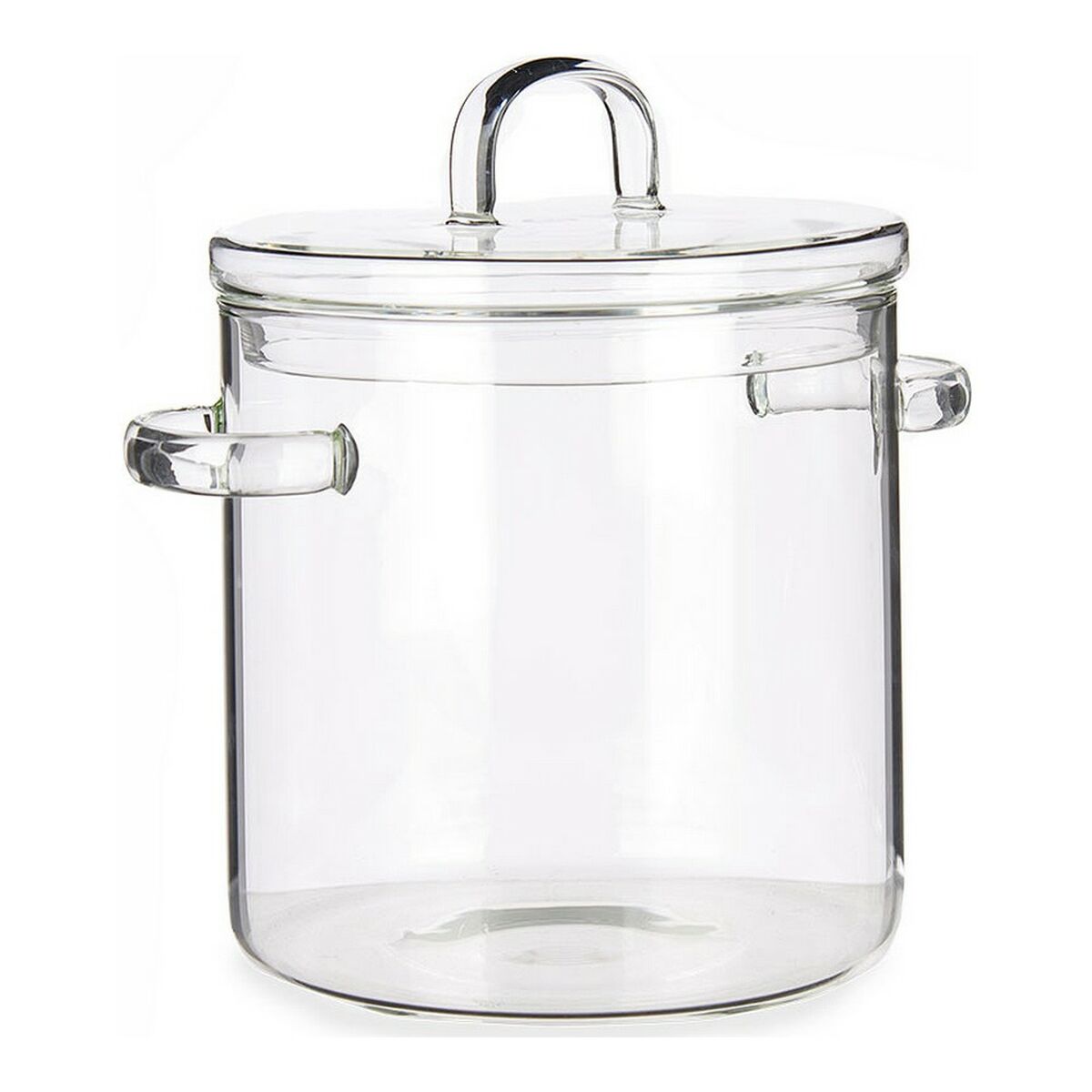 Gryta med lock Vivalto Transparent Borosilikatglas 15,3 x 19,5 x 21 cm