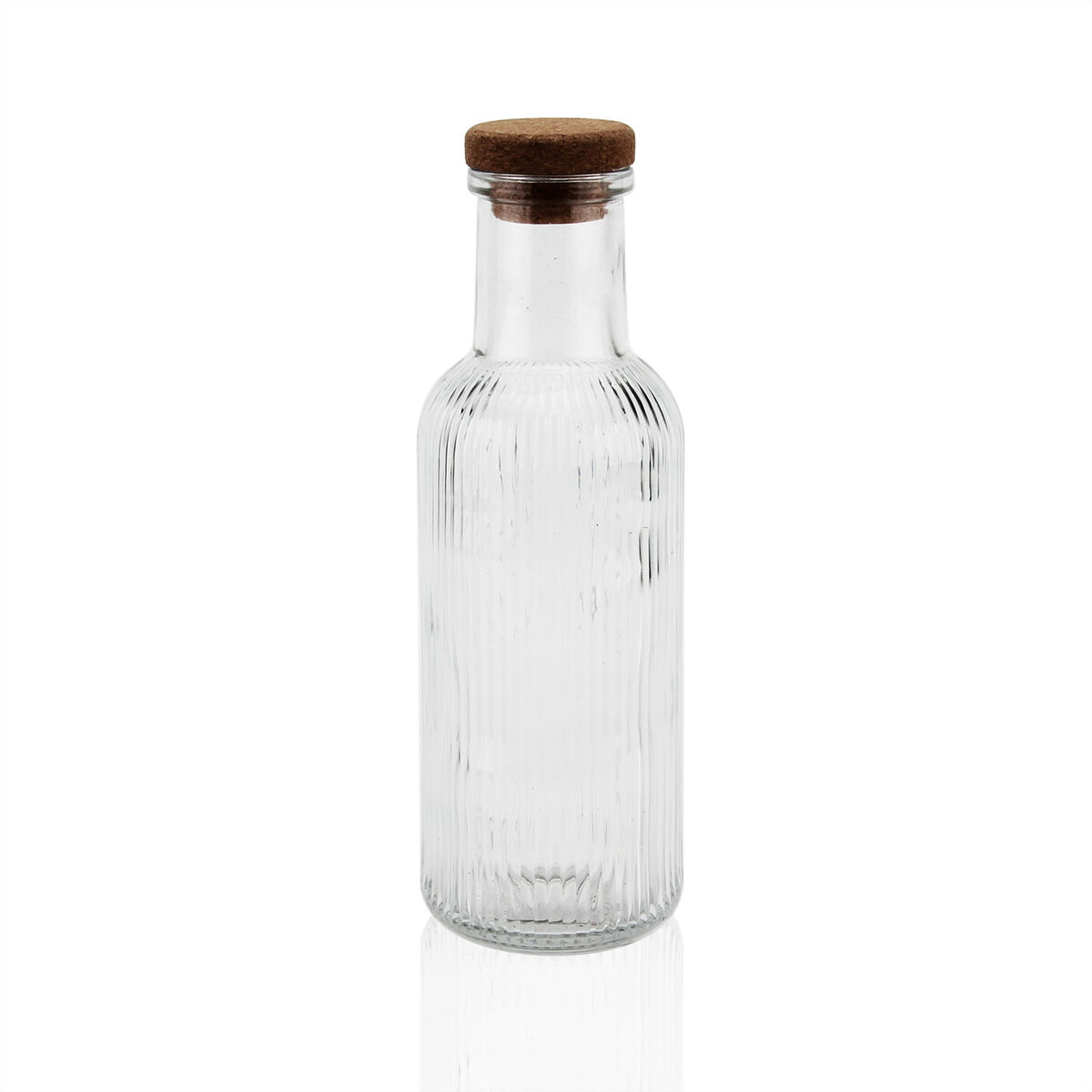 Vattenflaska Versa Transparent Glas 1 L 8,7 x 27,8 x 8,7 cm