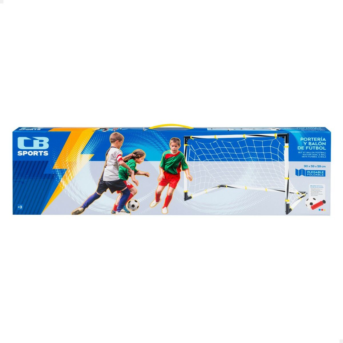 Fotbollsmål Colorbaby 90 x 59 x 59 cm Hopfällbar (4 antal) - 6