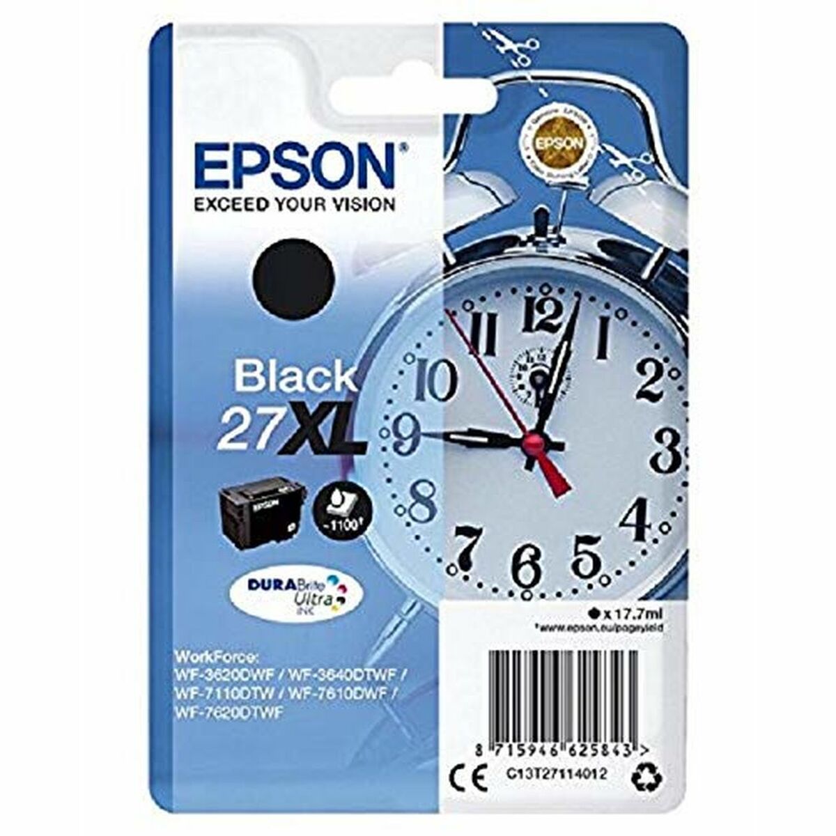 Original Bläckpatron Epson C13T27114012 Svart - 2