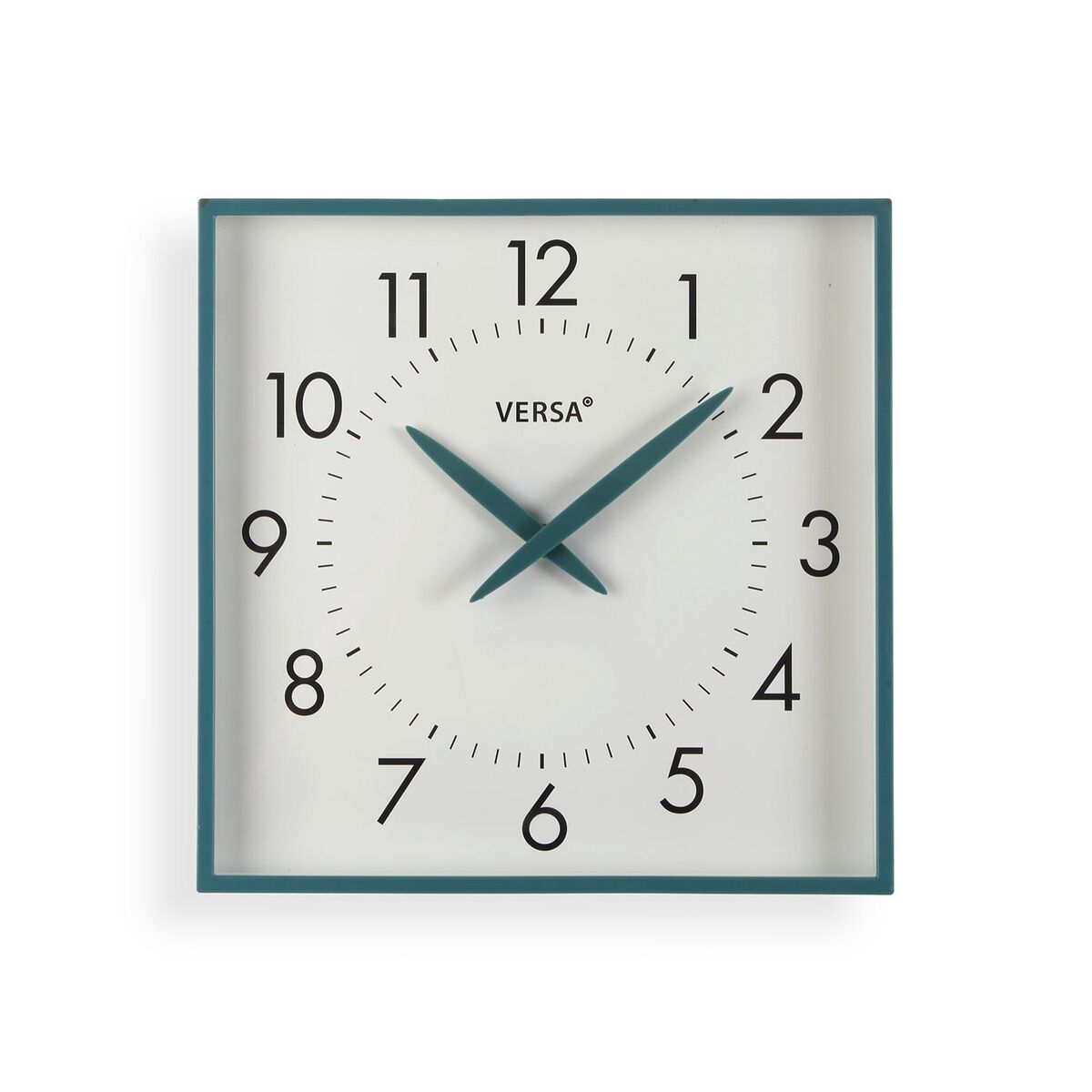 Väggklocka Versa Blå Plast 4,1 X 28,3 X 28,3 CM