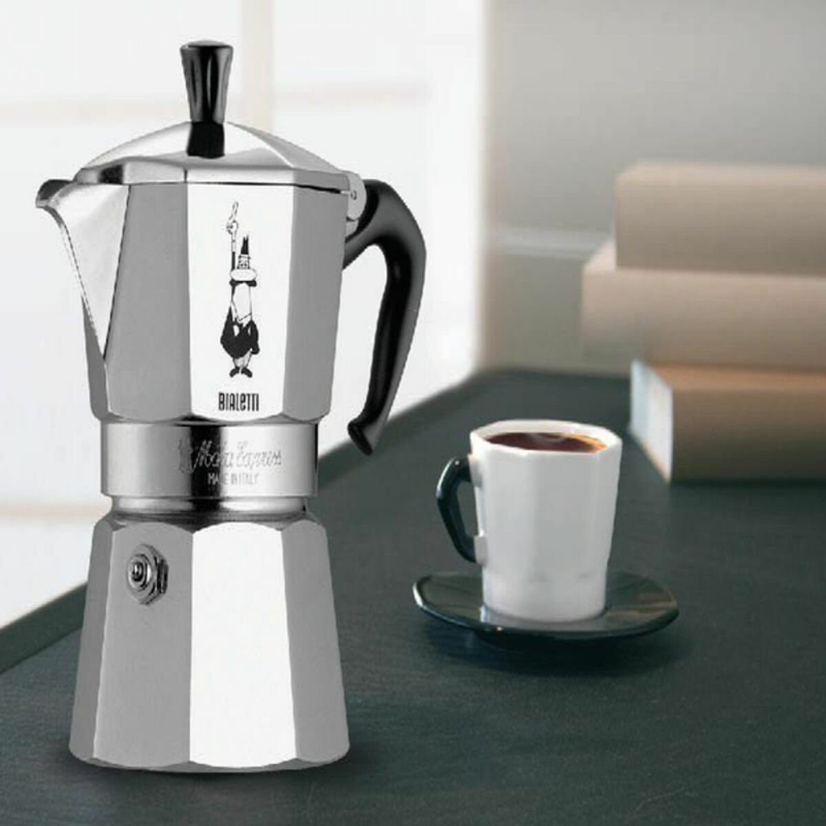 Italiensk Kaffepanna Bialetti 0001165/X4 Silvrig Metall Rostfritt stål Aluminium 1 L - 2