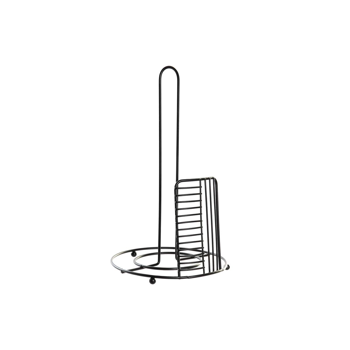 Hushållspappershållare DKD Home Decor Svart Metall (18,5 x 18,5 x 31,5 cm) - 2