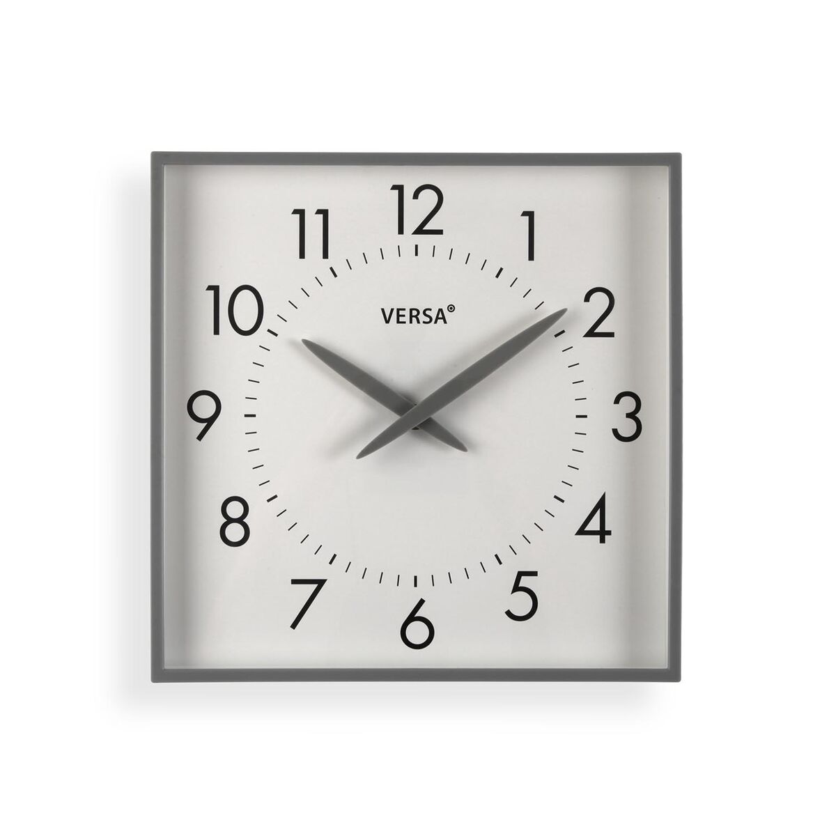 Väggklocka Versa Grå Plast 4,1 X 28,3 X 28,3 CM