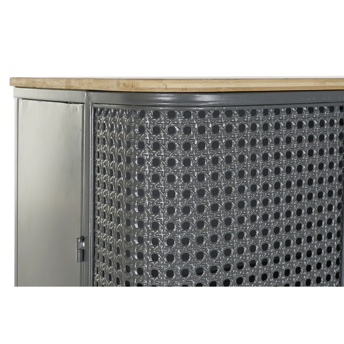 Bokhylla DKD Home Decor Naturell Grå Metall Trä 2 Hyllor (79 x 39 x 133 cm) - 14