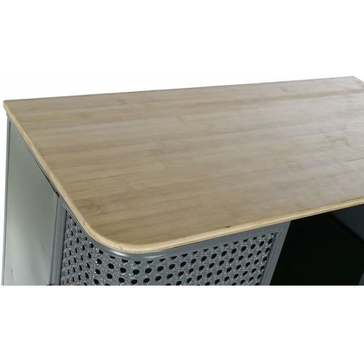 Bokhylla DKD Home Decor Naturell Grå Metall Trä 2 Hyllor (79 x 39 x 133 cm) - 8