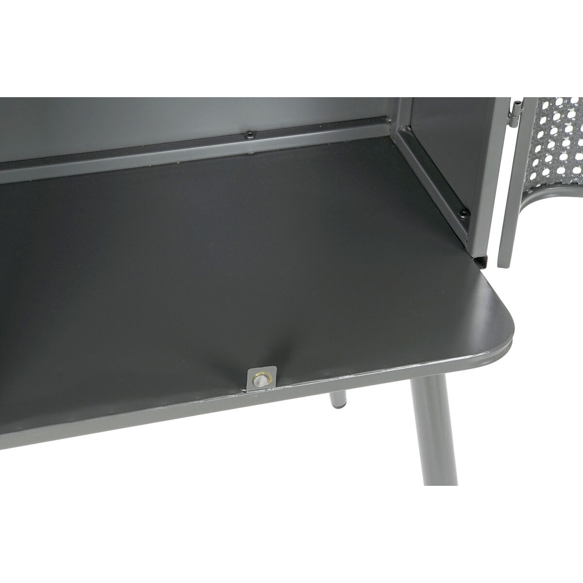 Bokhylla DKD Home Decor Naturell Grå Metall Trä 2 Hyllor (79 x 39 x 133 cm) - 9