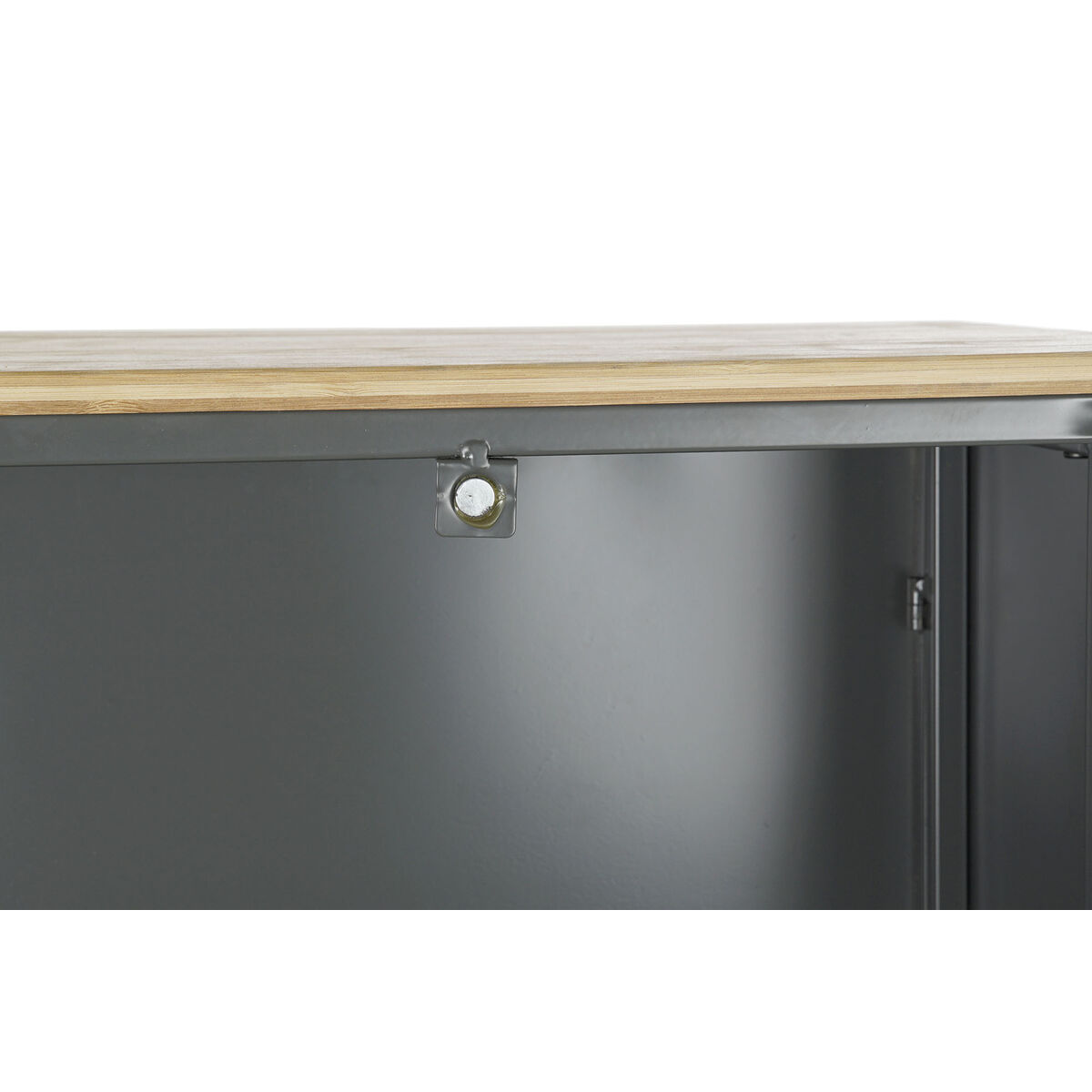Bokhylla DKD Home Decor Naturell Grå Metall Trä 2 Hyllor (79 x 39 x 133 cm) - 11