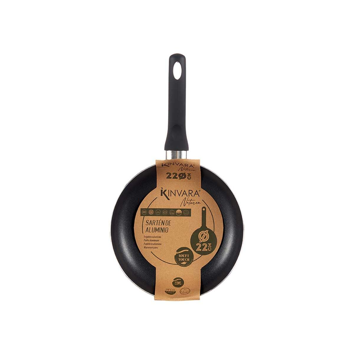 Stekpanna Kinvara Grön Aluminium 22 cm (6 antal) - 3