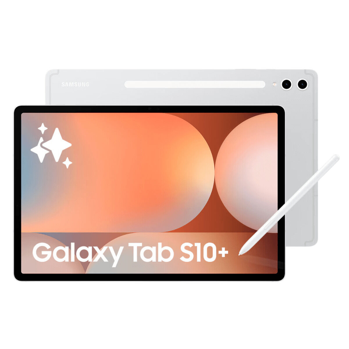 Läsplatta Samsung Galaxy Tab S10+ 12,4" Octa Core 12 GB RAM 256 GB Silvrig