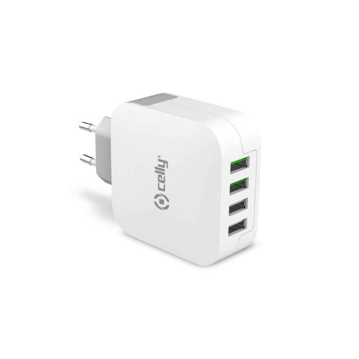 Batteriladdare Celly TC4USBTURBO Vit - 2