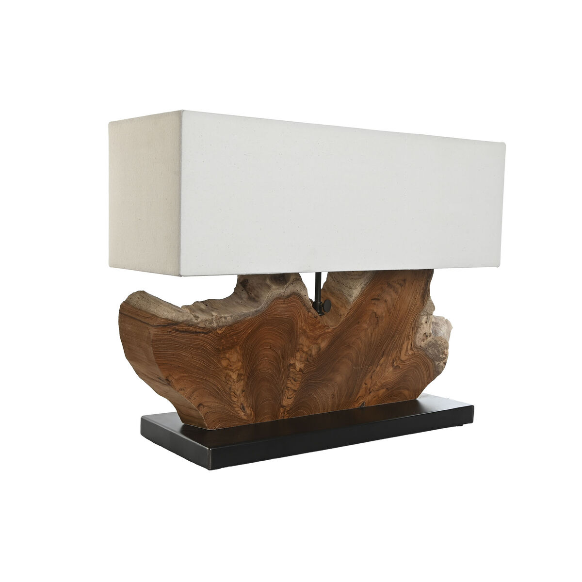 Bordslampa Home ESPRIT Järn teakträ 60 X 20 X 55 cm - 5