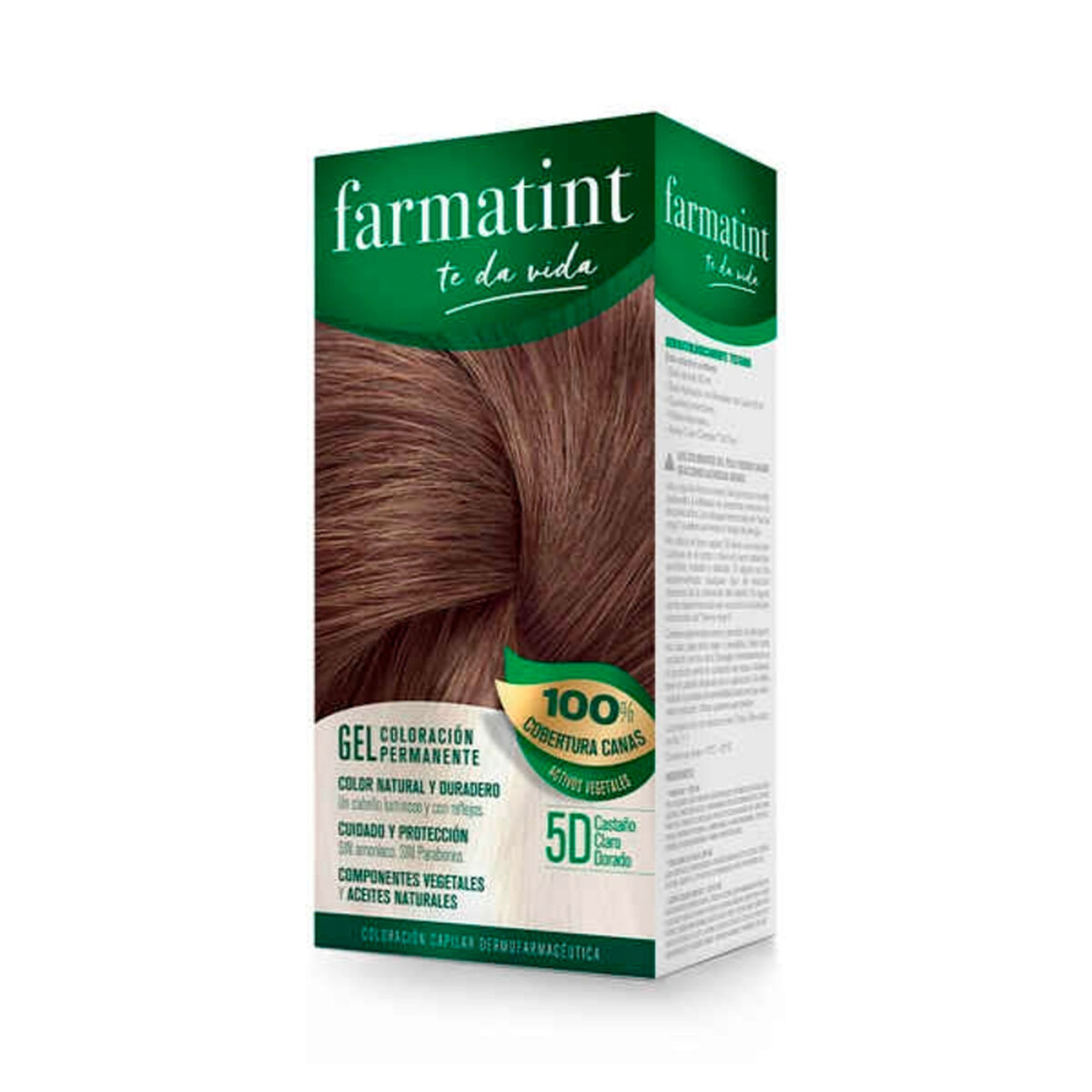 Permanent färg Farmatint 380223 Nº 5d-Castano Claro Dorado (5 antal)