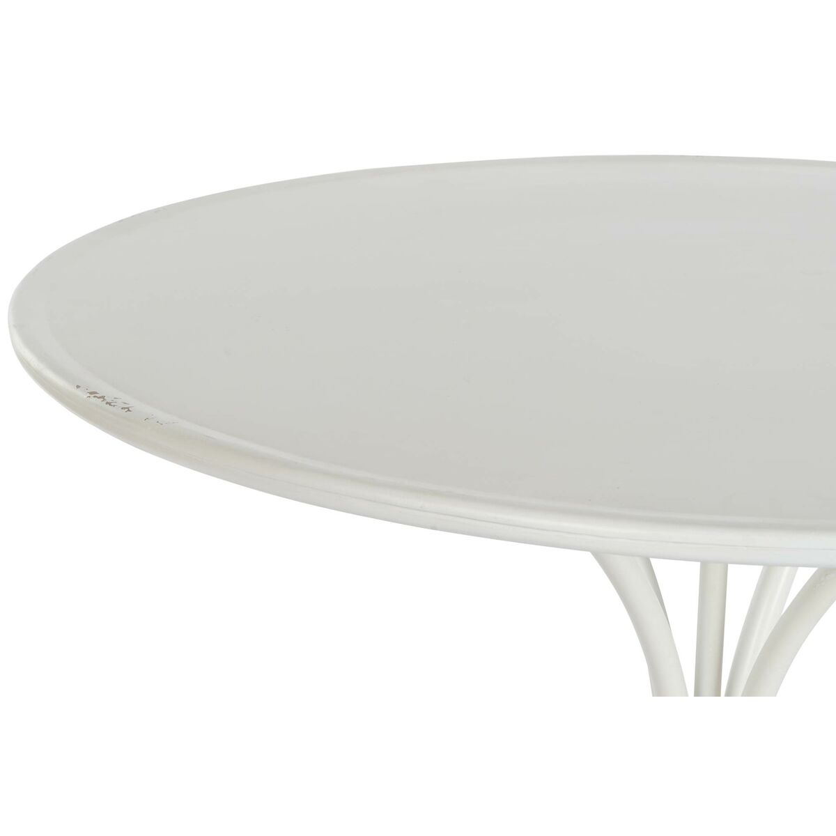 Sidobord DKD Home Decor 81 x 81 x 81,5 cm Metall Vit - 7