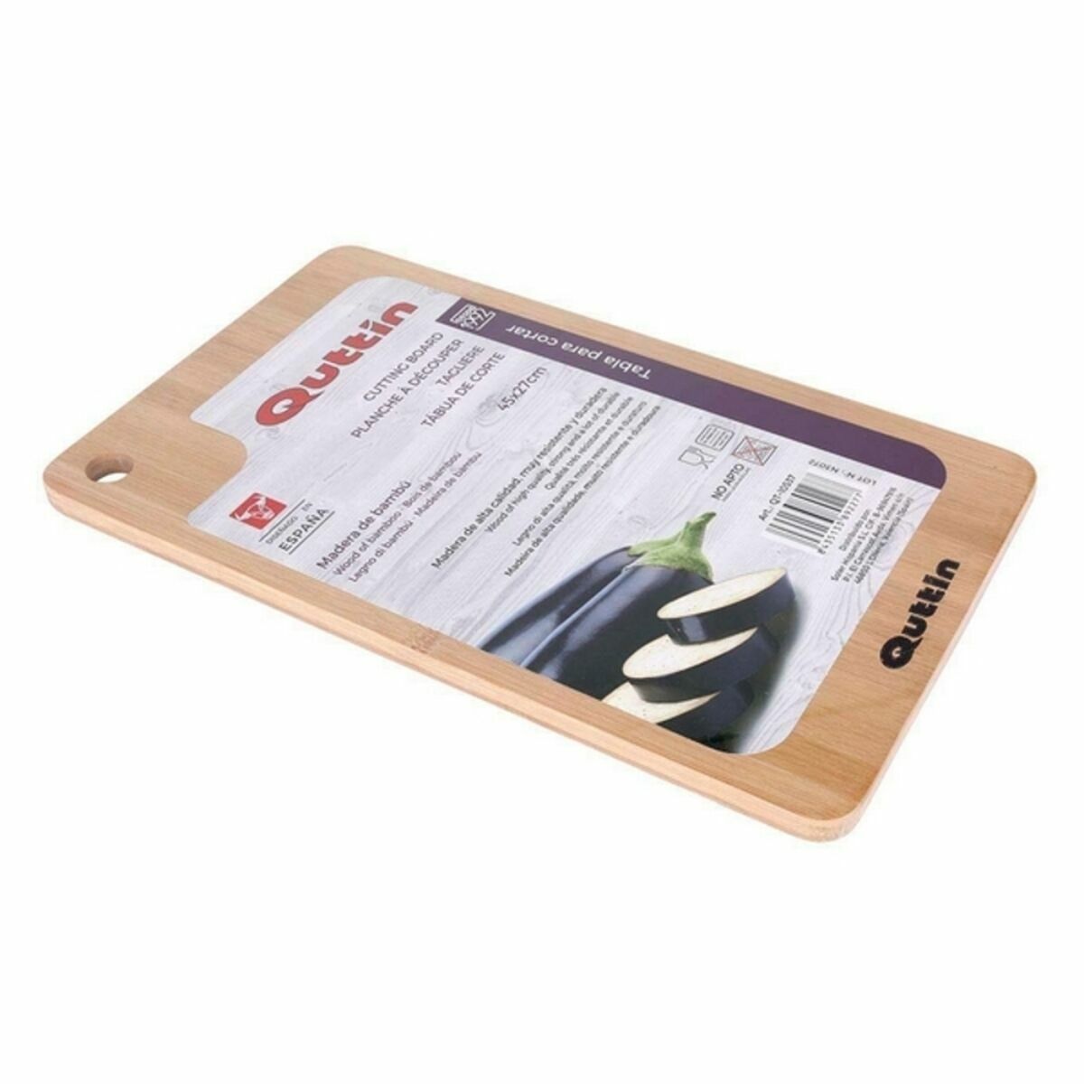 Köksbräda i Bambu Quttin Quttin (45 x 27 cm) Bambu (6 antal) - 4