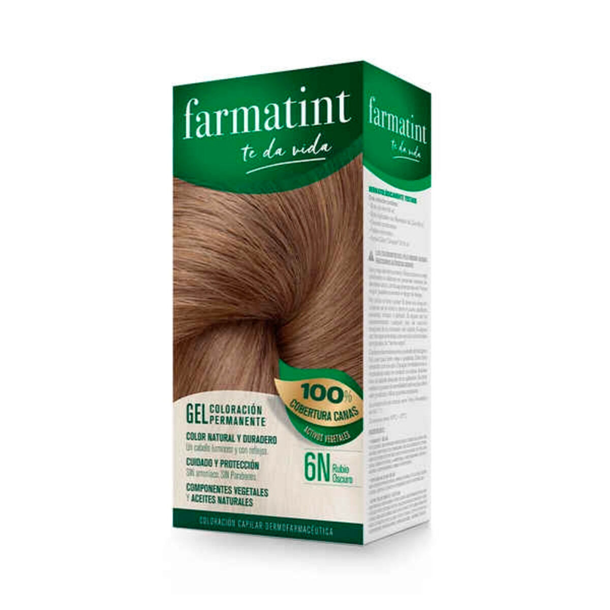Permanent färg Farmatint 380217 Nº 6n-Rubio Oscuro (5 antal)