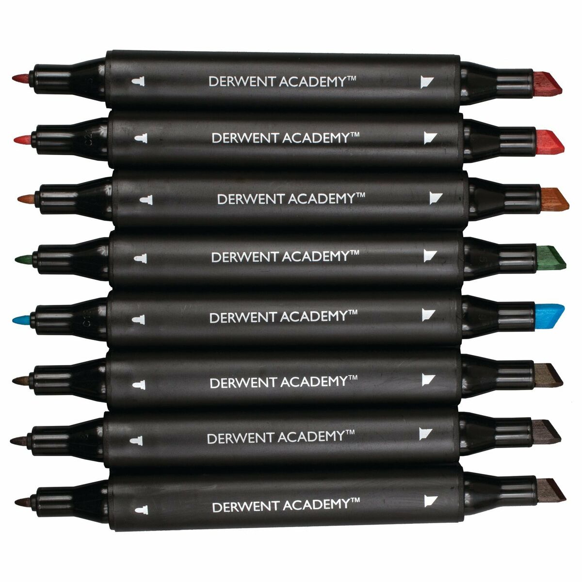 Tuschpennor DERWENT Academy Multicolour Dubbel ände 8 Delar - 3