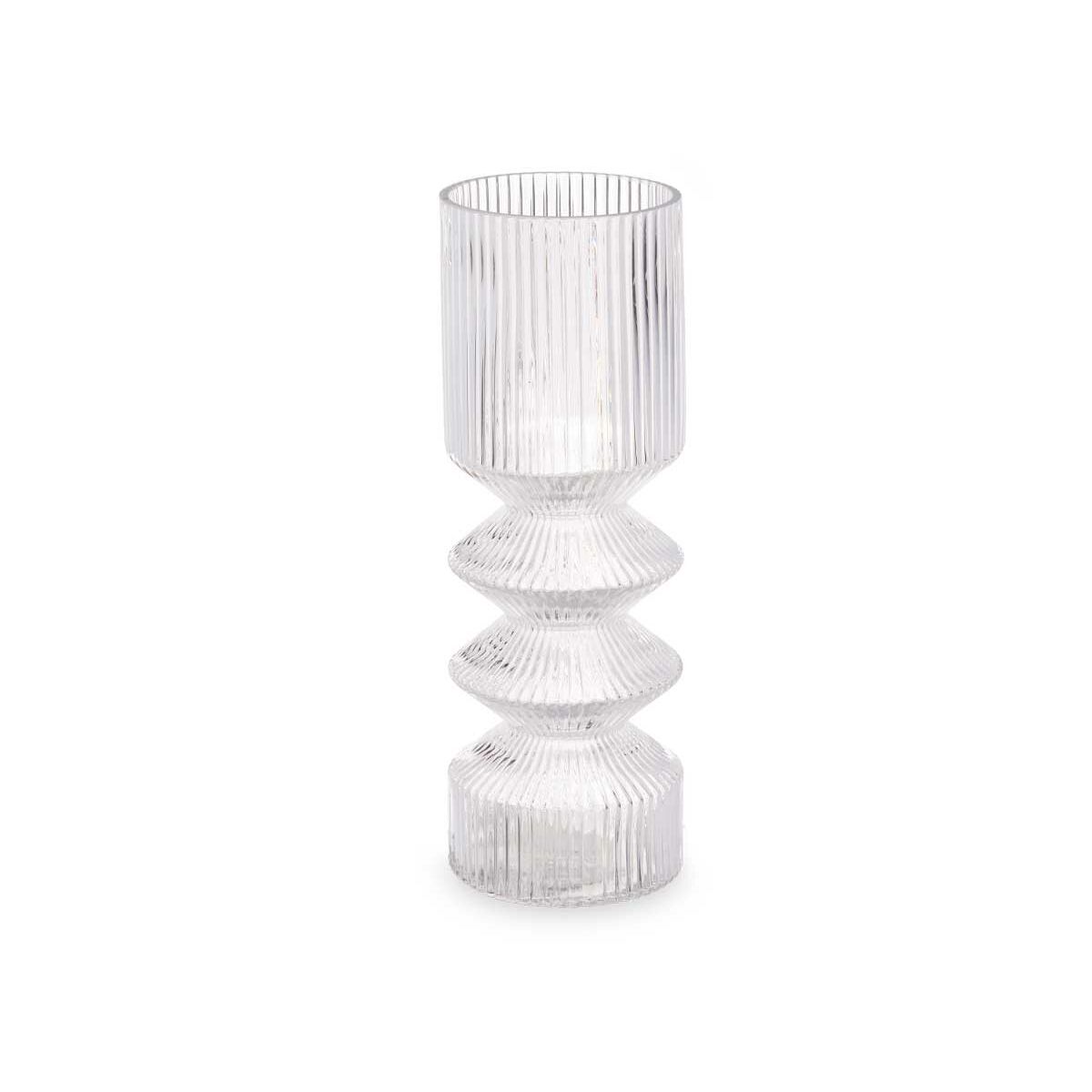 Vas Ränder Transparent Glas 8 x 23 x 8 cm (8 antal) - 2