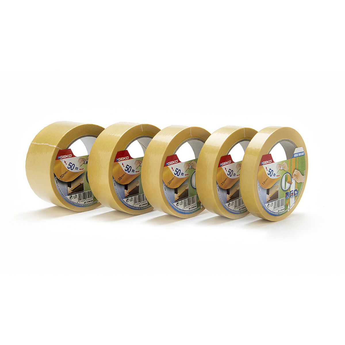 Maskeringstejp Geko msk washi Orange 19 mm x 50 m - 3