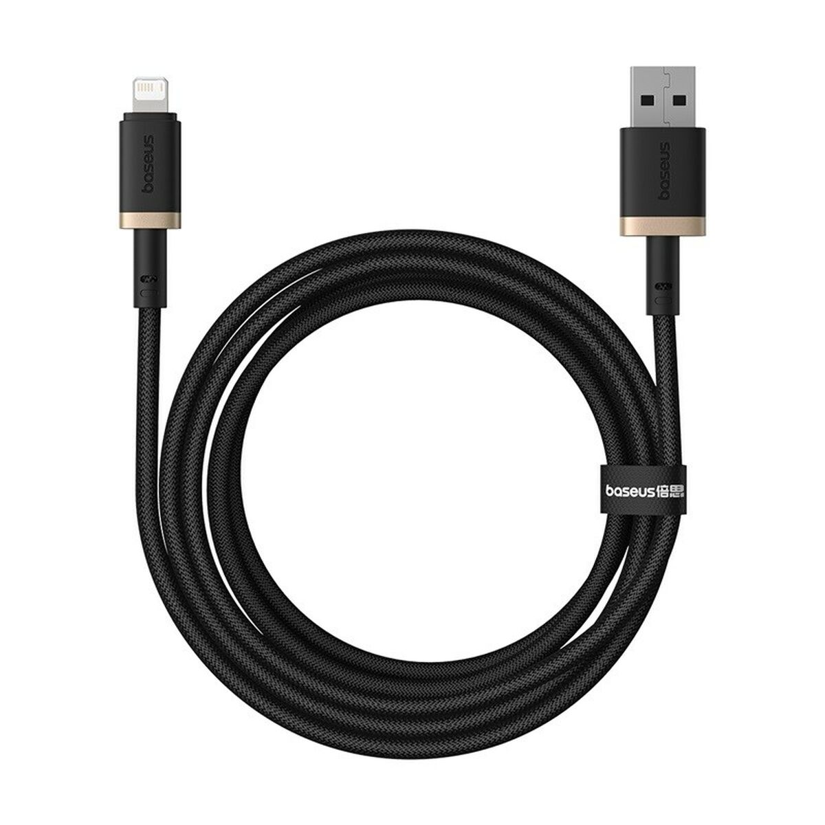 Kabel USB till Lightning Baseus P10377801U01-02 Svart Guld 2 m