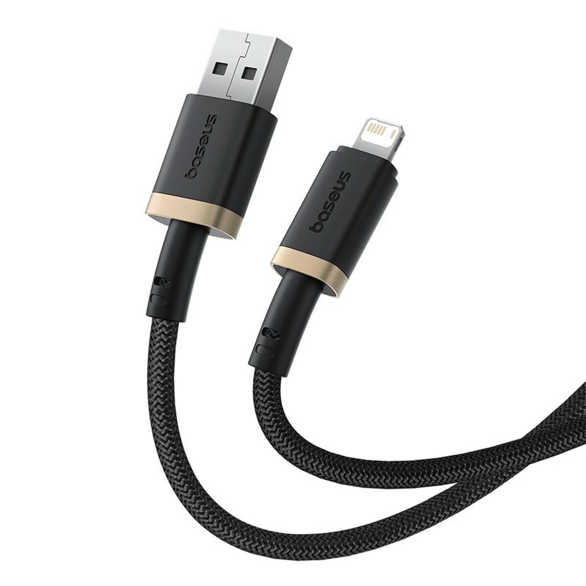 Kabel USB till Lightning Baseus P10377801U01-02 Svart Guld 2 m - 3