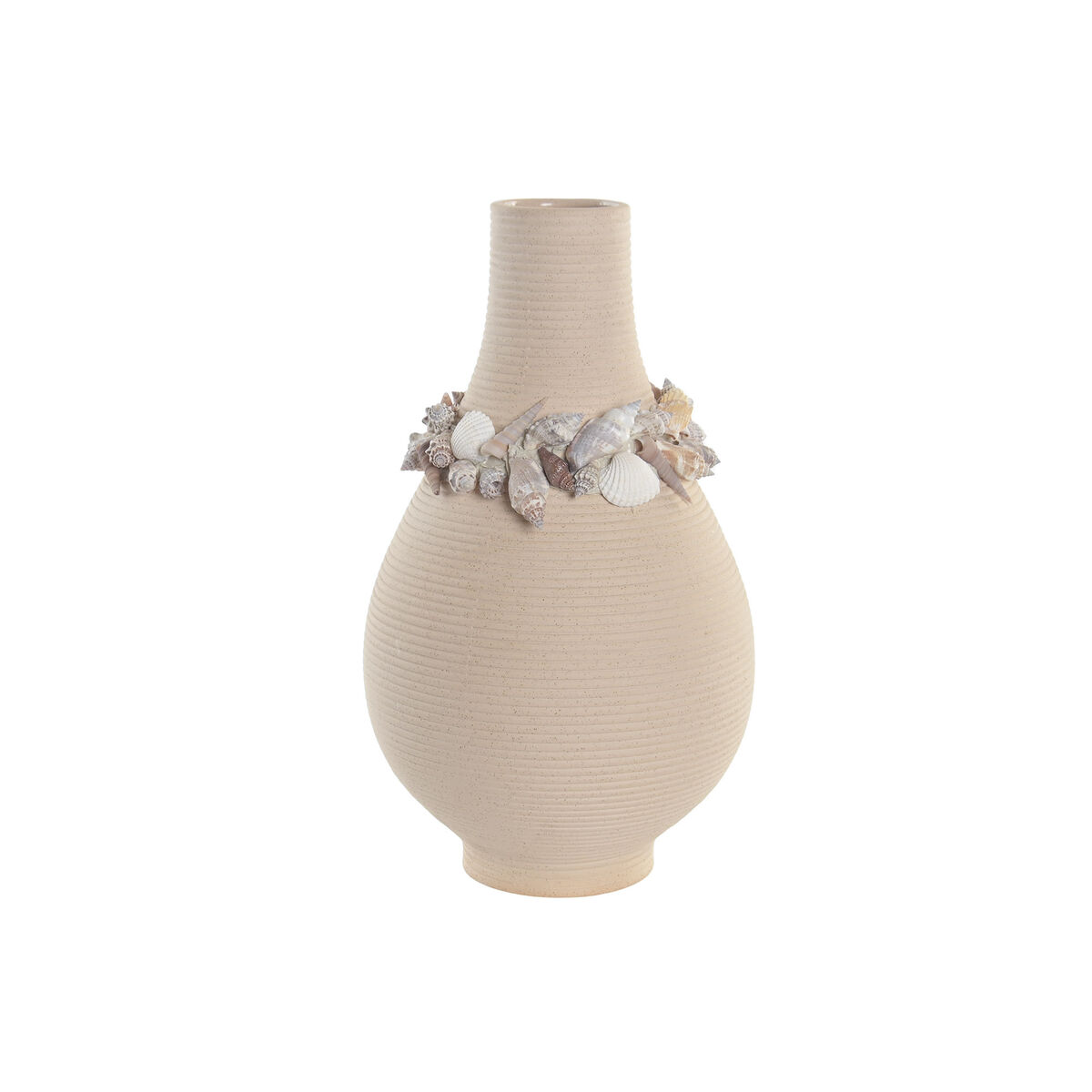 Vas Home ESPRIT Kräm Keramik Medelhavs 19 x 19 x 33 cm