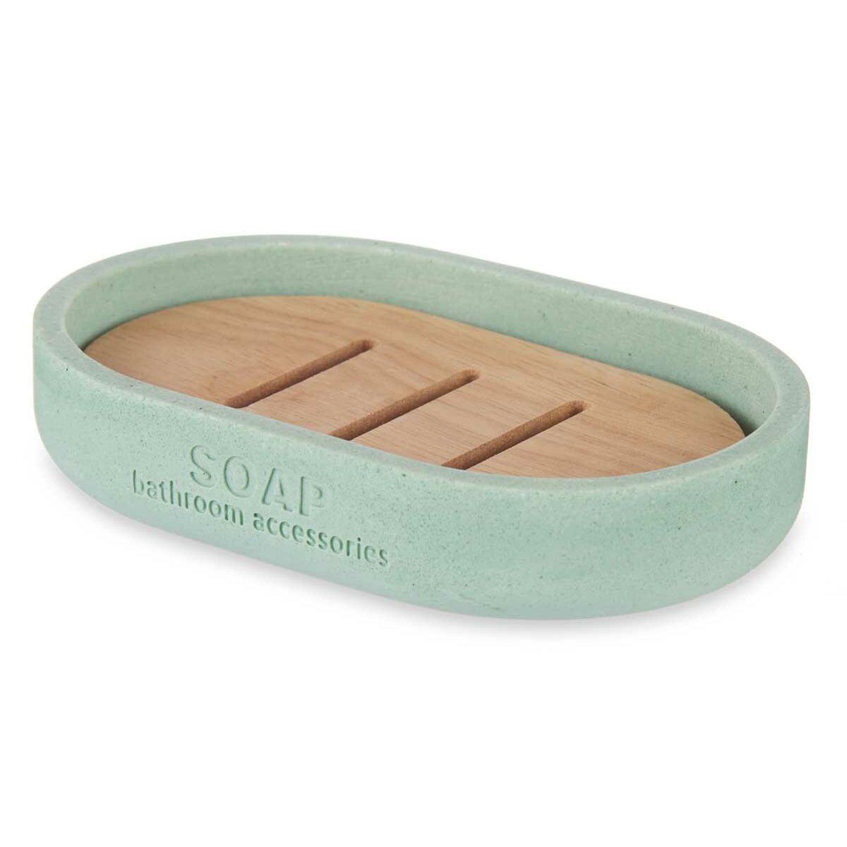 Tvålfat Berilo Mint Harts Bambu 12,5 x 2,5 x 8,5 cm (6 antal) - 6