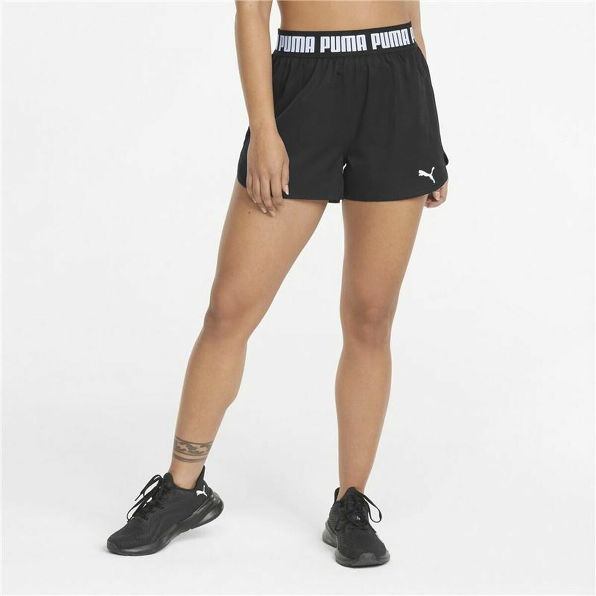 Sportshorts för kvinnor Puma Train Strong Woven Svart - 6