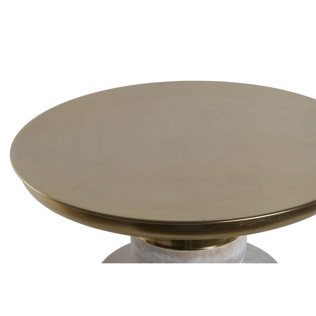 Sidobord Home ESPRIT Vit Gyllene Trä Metall 41 x 41 x 53 cm - 4