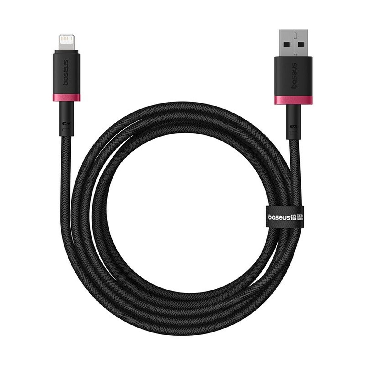 Kabel USB till Lightning Baseus P10377801U01-03 Svart Röd 2 m