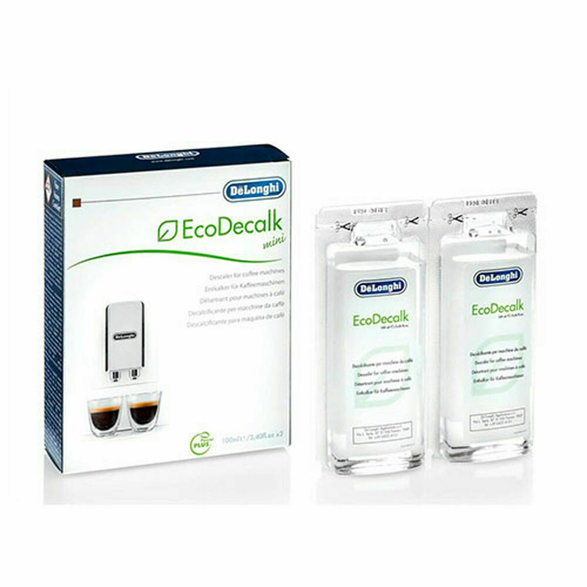 Avkalkare DeLonghi EcoDecalk 2x100ml 2 x 100 ml Avkalkning till Kaffebryggare