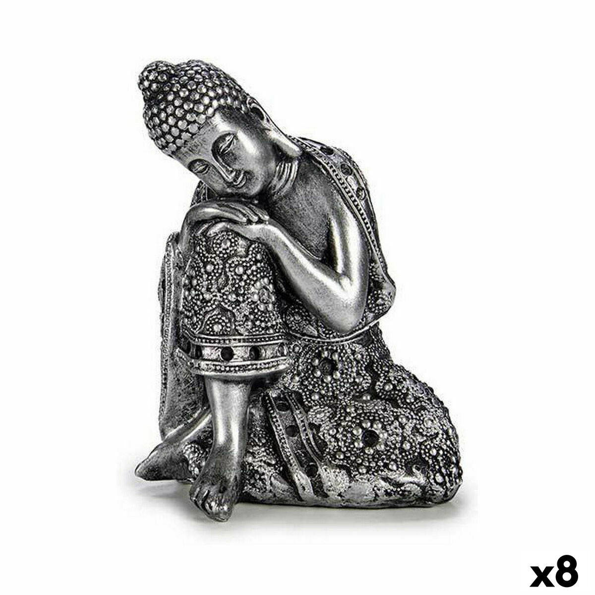Prydnadsfigur Buddha Sittande 10,5 x 15 x 12 cm (8 antal)