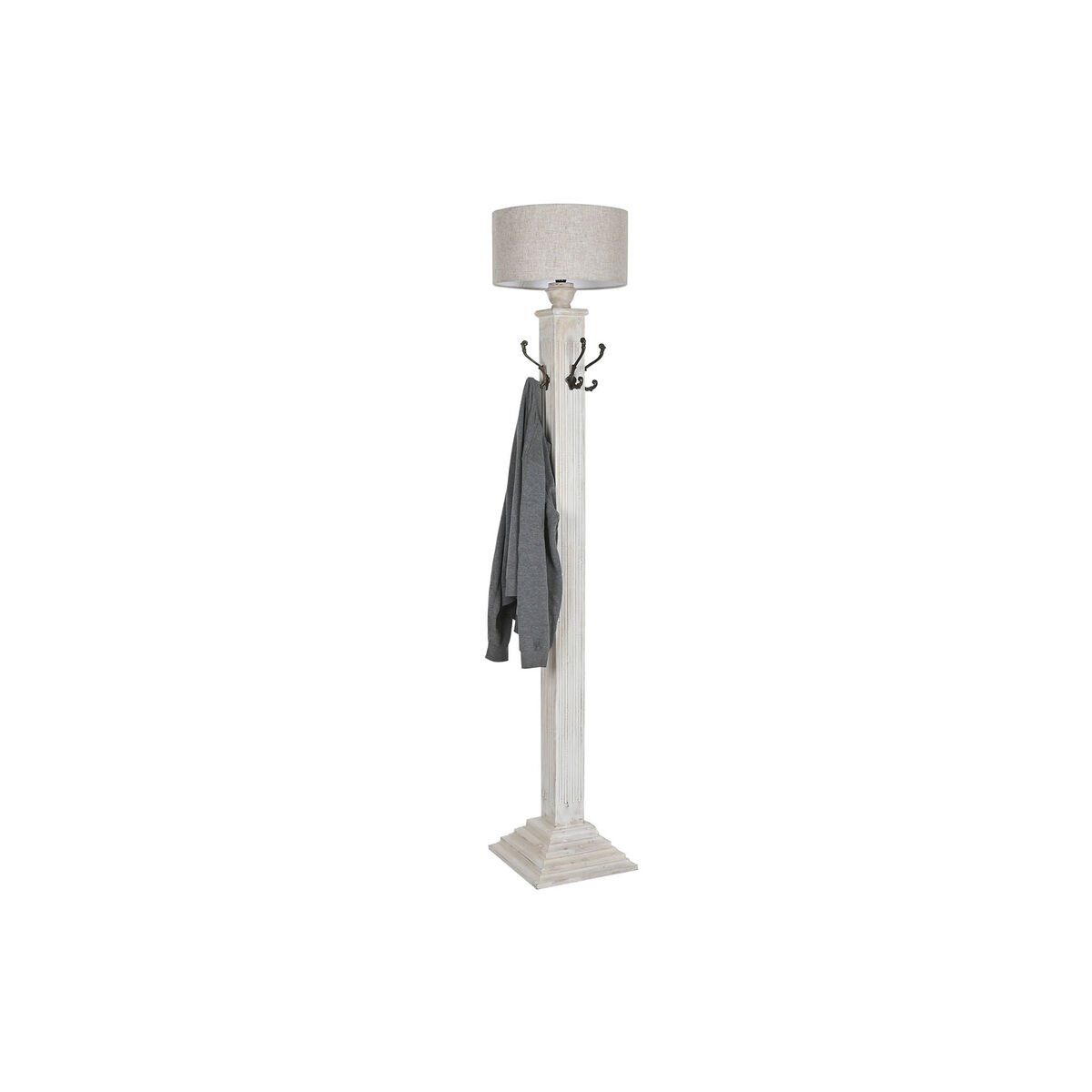 Golvlampa Home ESPRIT Vit 220 V 42 X 42 X 200 cm - 4