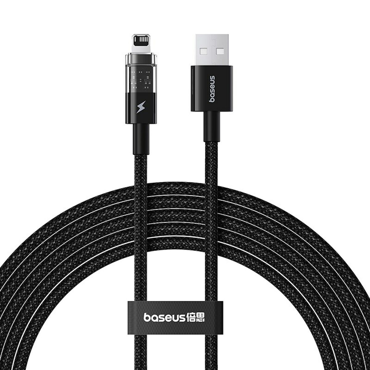 Kabel USB till Lightning Baseus P10373003111-01 Svart 2 m