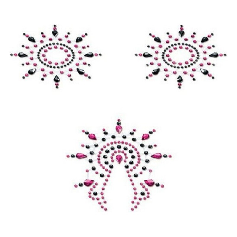 Gloria-set, svart & rosa Mystim (3 pcs)