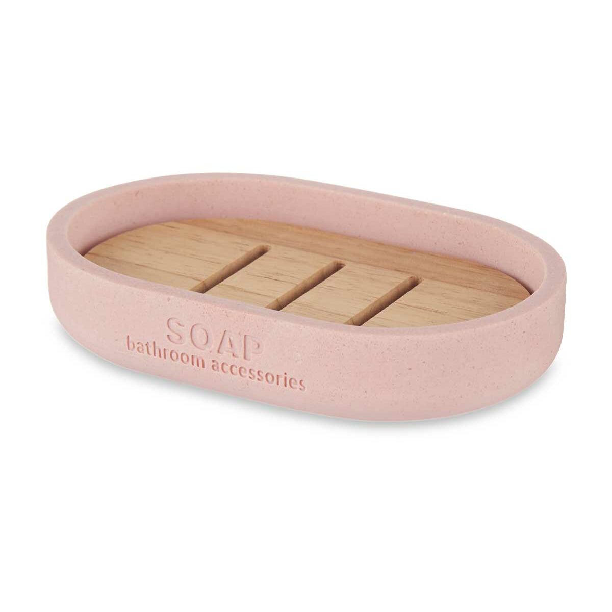 Tvålfat Berilo Rosa Harts Bambu 12,5 x 2,5 x 8,5 cm (6 antal) - 6