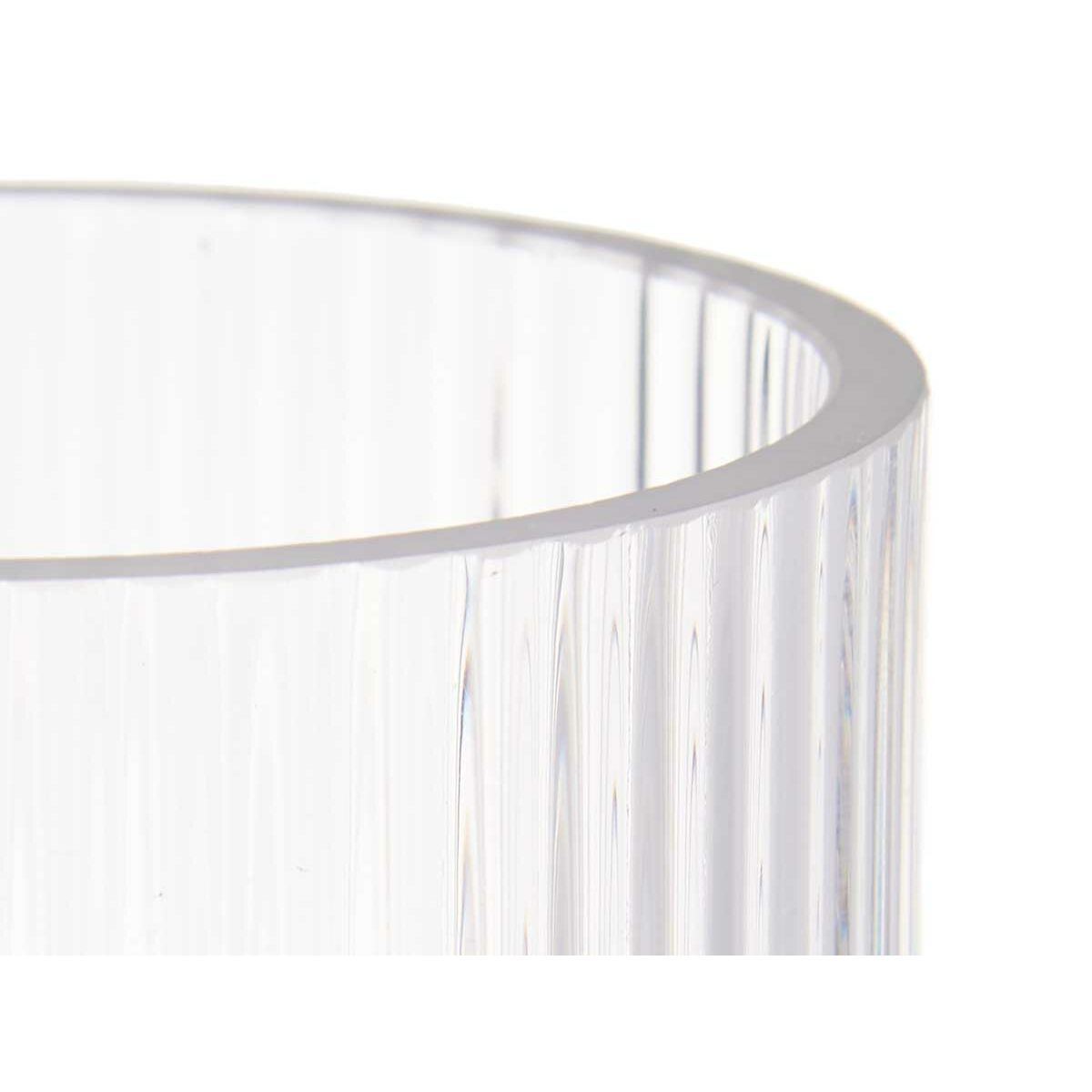Vas Ränder Transparent Glas 9,5 x 16,5 x 9,5 cm (8 antal) - 2