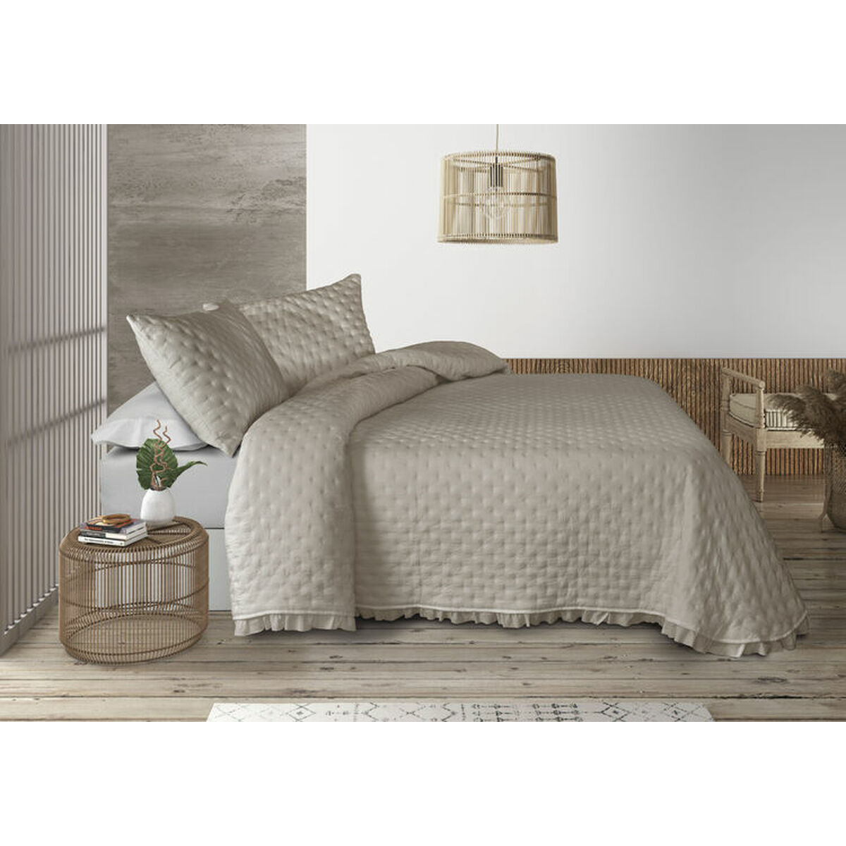 Sängöverdrag Pierre Cardin AROA Beige Säng 90 (2 Delar) - 3