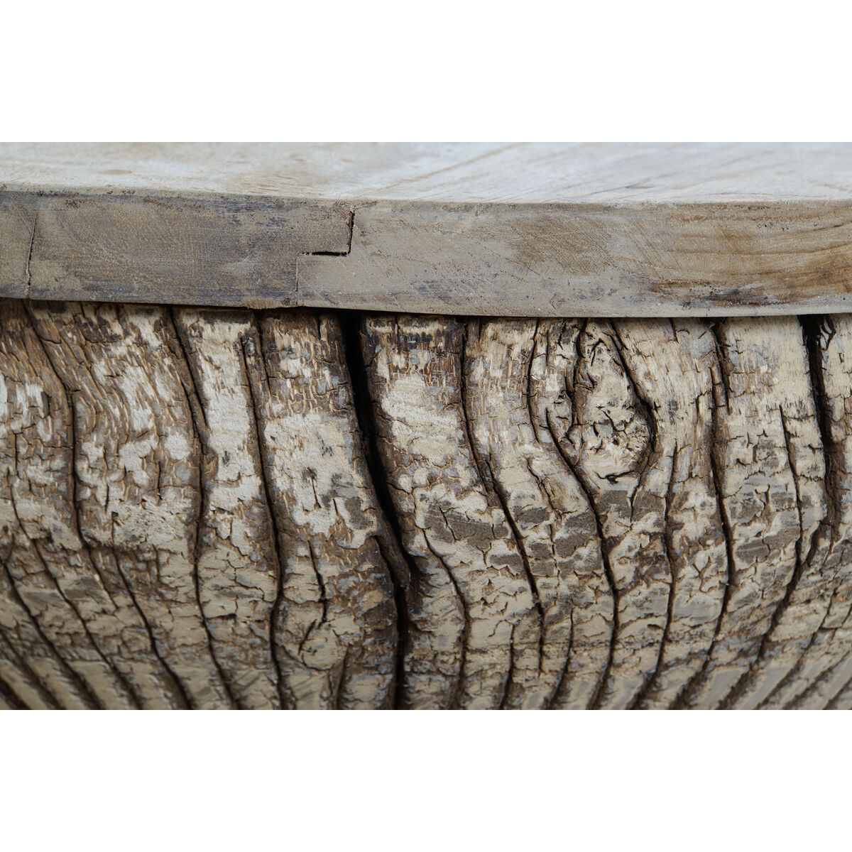 Sidobord Home ESPRIT Naturell Teak 45 x 45 x 43 cm - 4