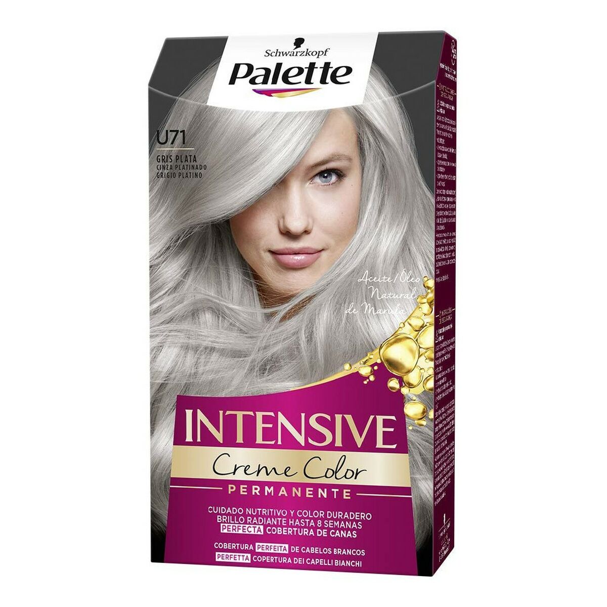 Permanent färg Schwarzkopf PALETTE INTENSIVE U71-Gris Plata (1 antal)