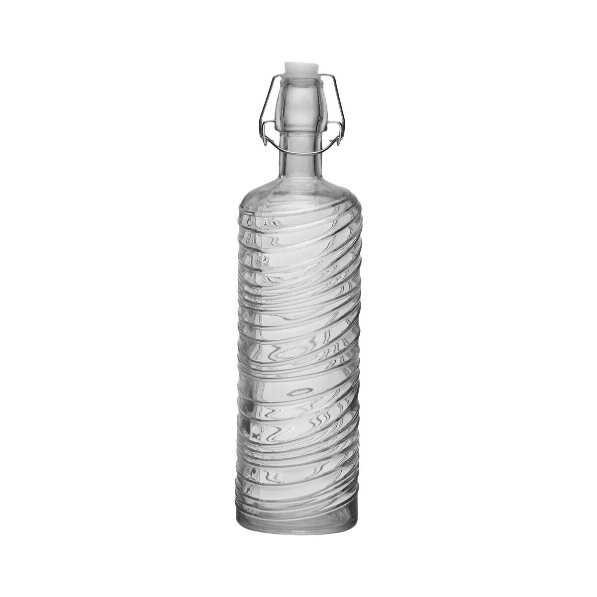 Vattenflaska Versa Transparent Glas Aluminium 1 L 8,2 X 30,6 X 8,2 CM - 2