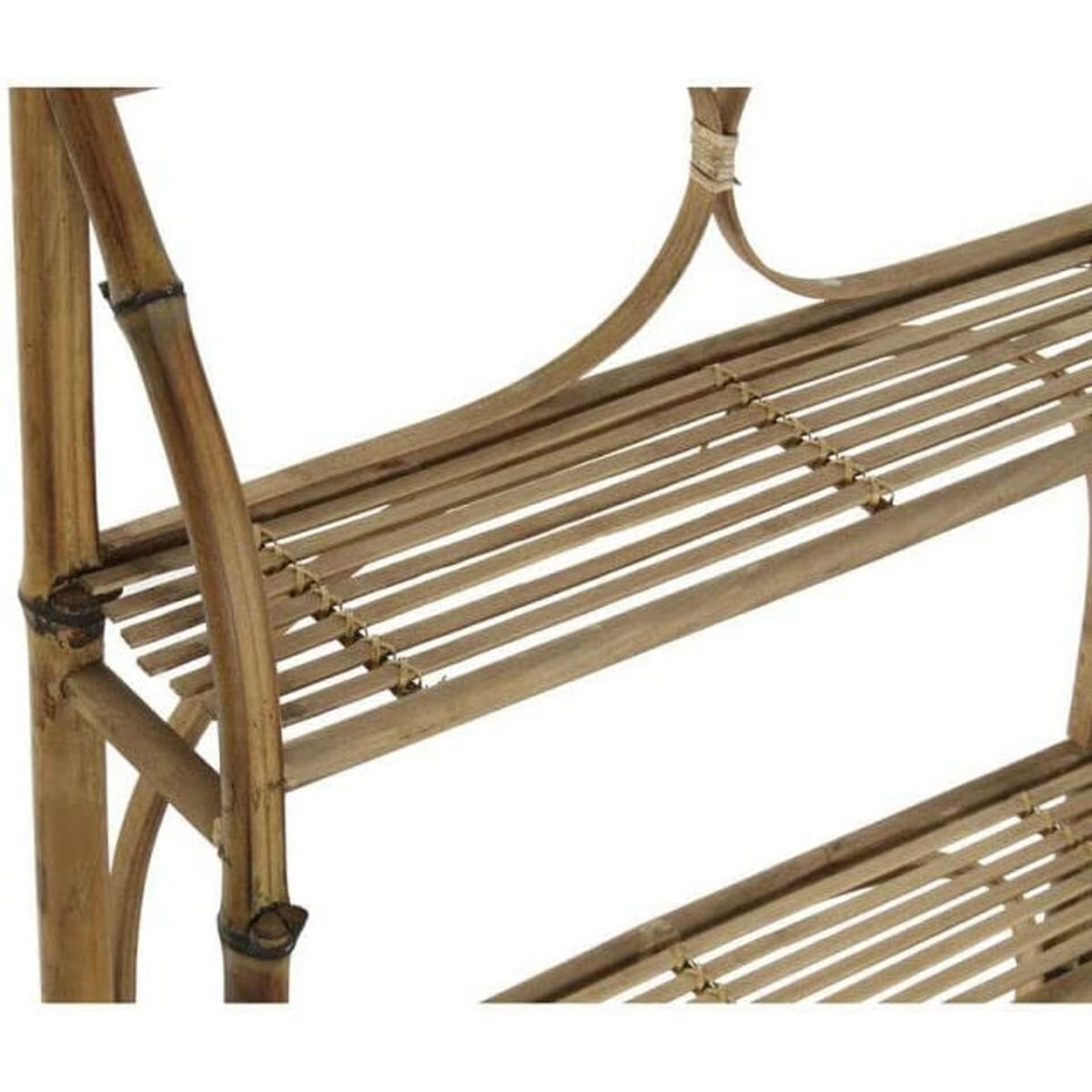 Bokhylla DKD Home Decor Naturell Rattan Bambu 3 Hyllor (62 x 15 x 103 cm) - 8