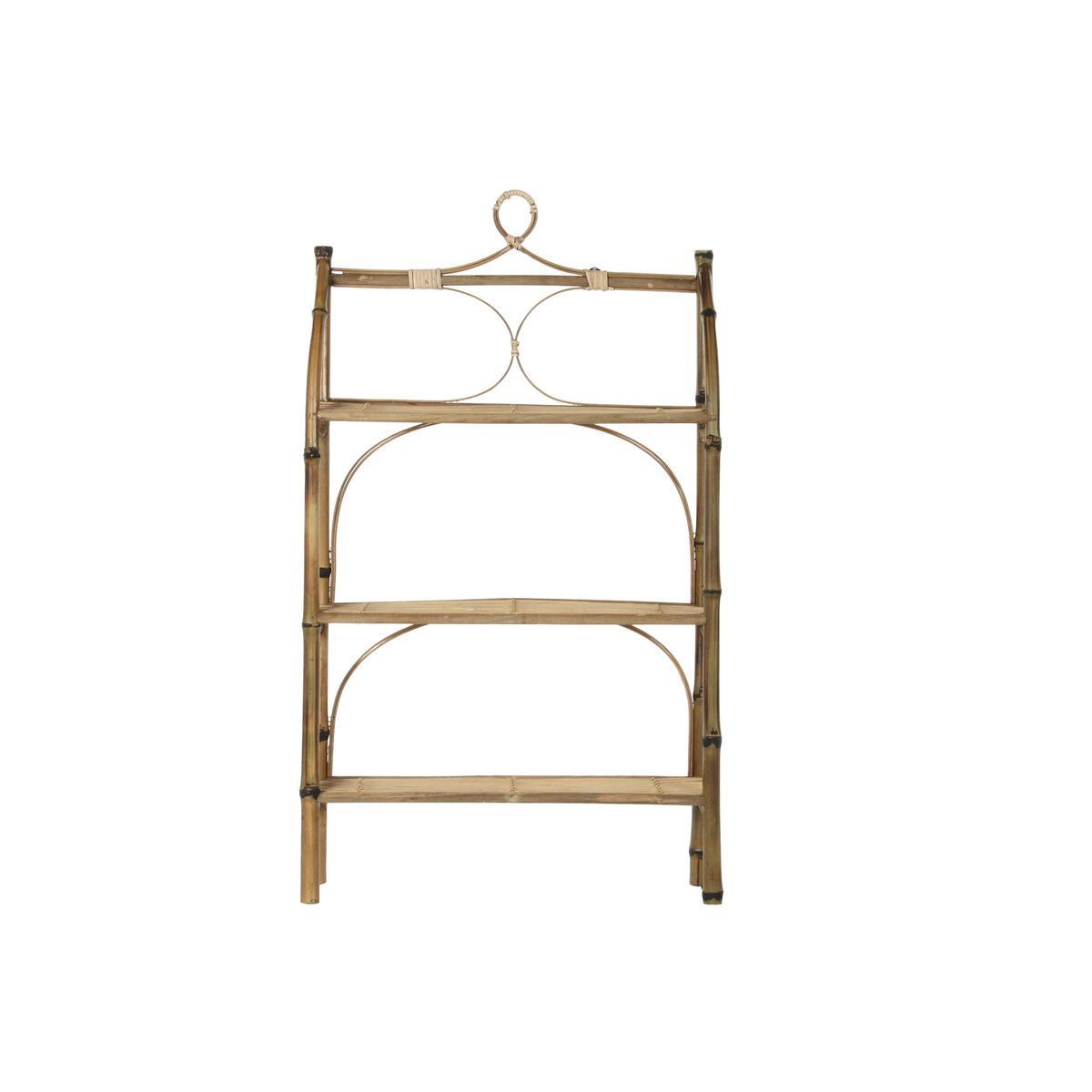 Bokhylla DKD Home Decor Naturell Rattan Bambu 3 Hyllor (62 x 15 x 103 cm) - 9
