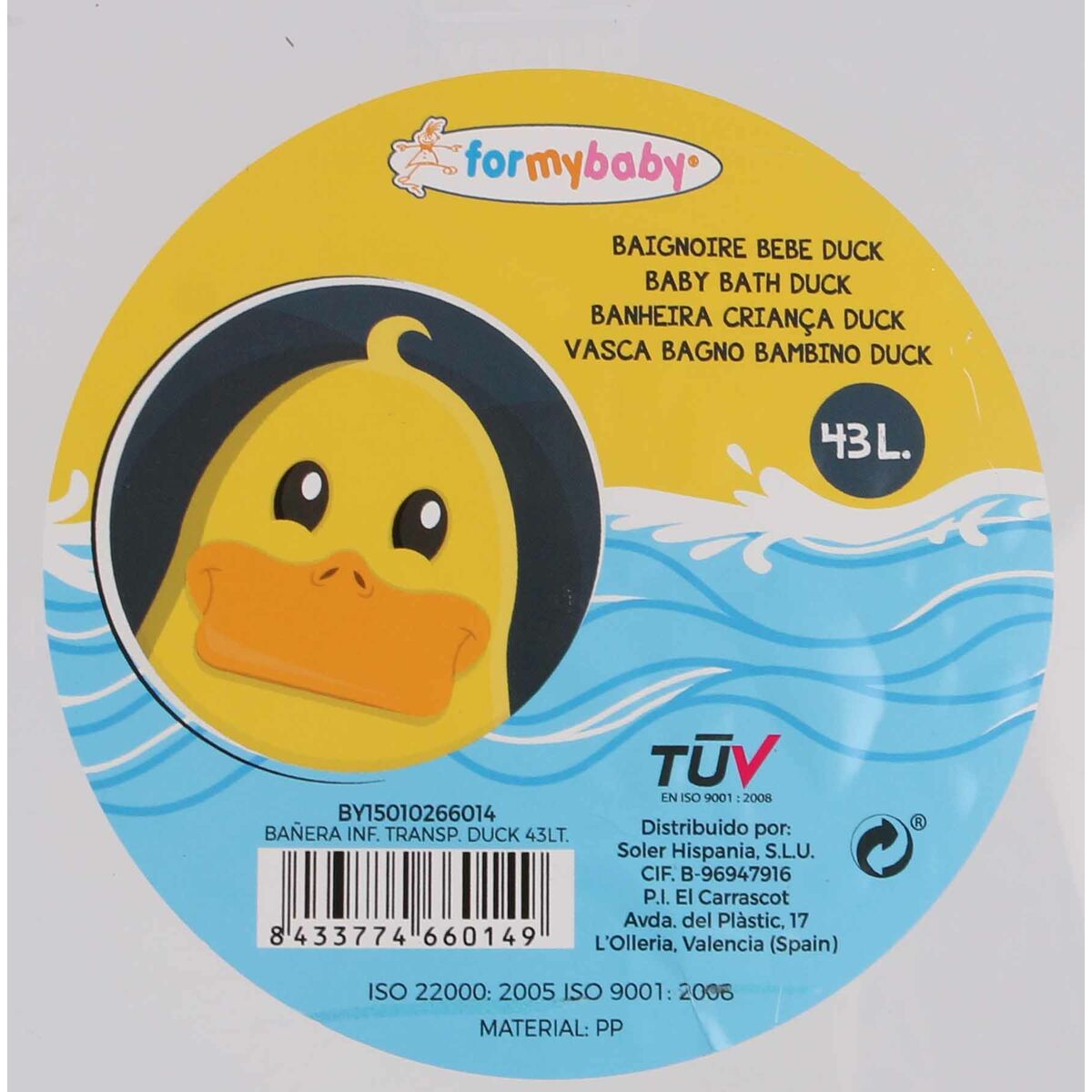 Badkar For my Baby 46497 (6 antal) (43 l) (90 x 54 x 27 cm) - 6
