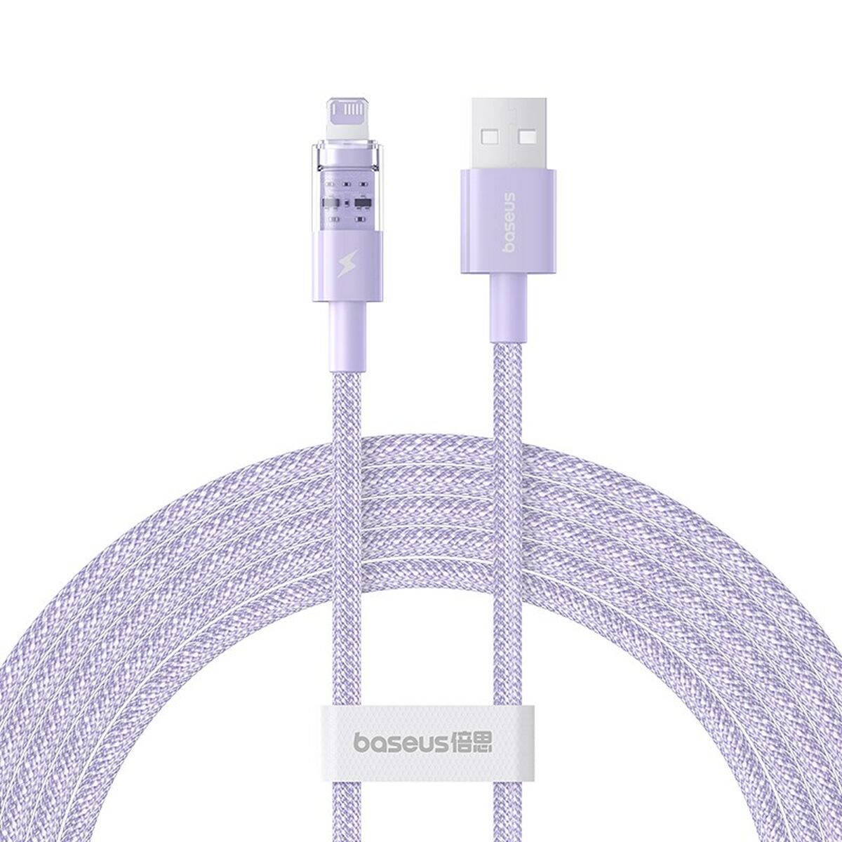 Kabel USB till Lightning Baseus P10373003511-01 Violett 2 m