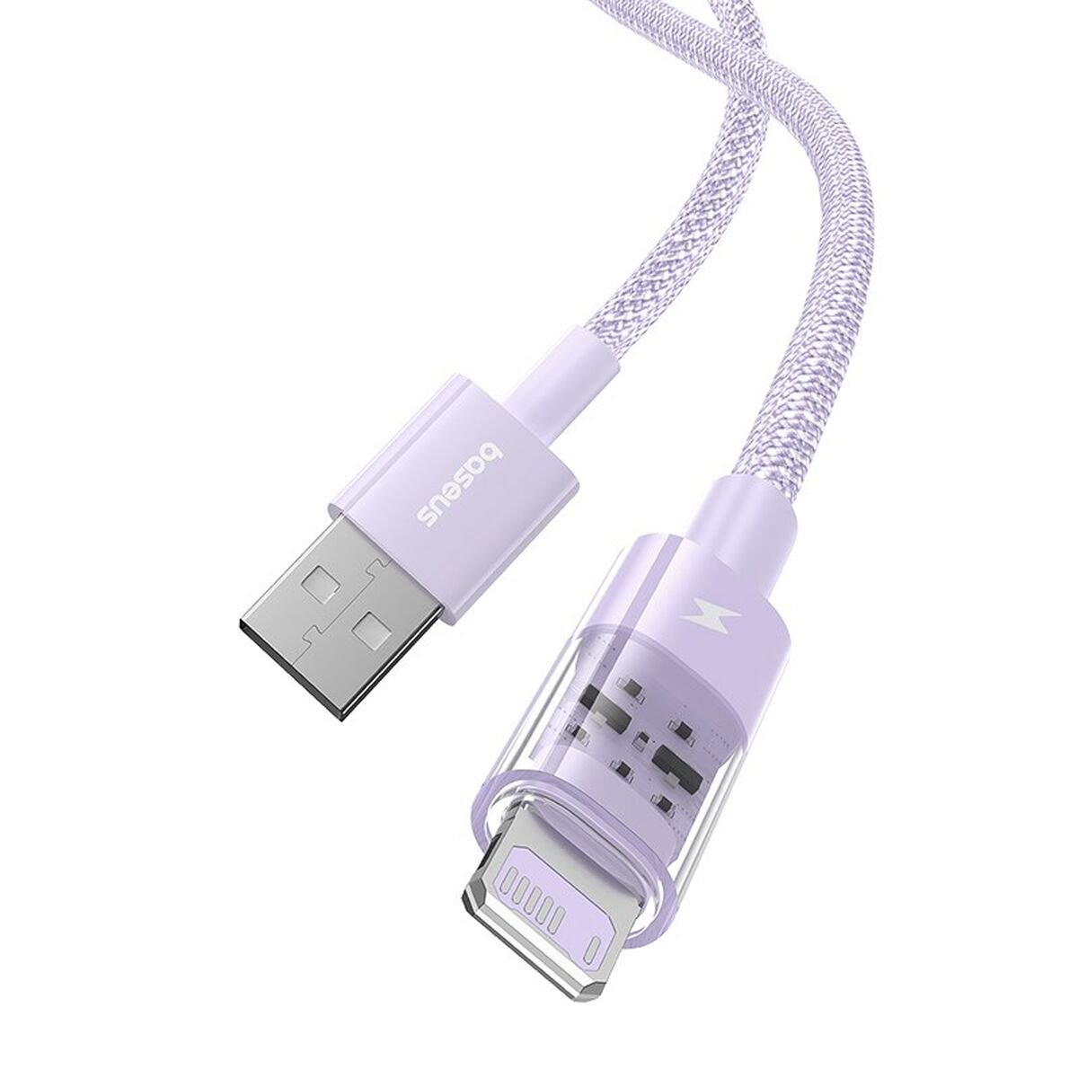Kabel USB till Lightning Baseus P10373003511-01 Violett 2 m - 2